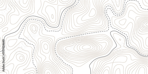 Topographic map patterns, topography line map. Vintage outdoors style.topography white background and black line wireframe isoline location diagram world map texture design.