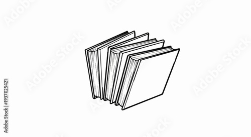 A cluster of open books arranged in a fan-like pattern on a white background
