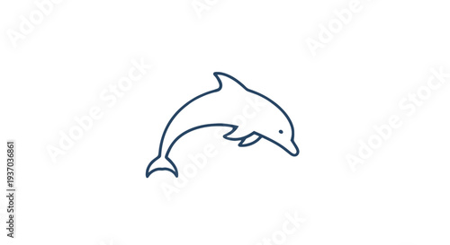 Vector dolphin icon