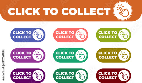 Colorful Click To Collect Buttons