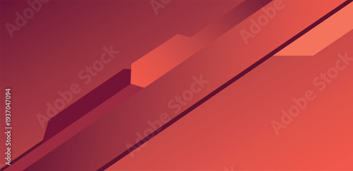 Red Corporate Abstract Background With Modern Diagonal Design