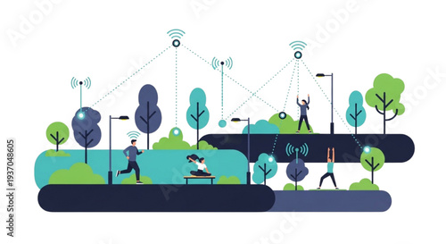 Smart City Park Technology Connecting People and Nature with Wireless Networks