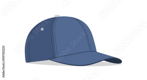Blue Baseball Cap, Simple Cotton Hat, Casual Headwear for Outdoor Activities