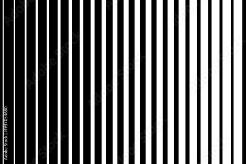 Abstract Black and White Striped Background with Line Weight Gradient