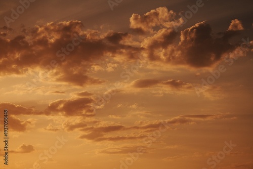 sunset in the clouds