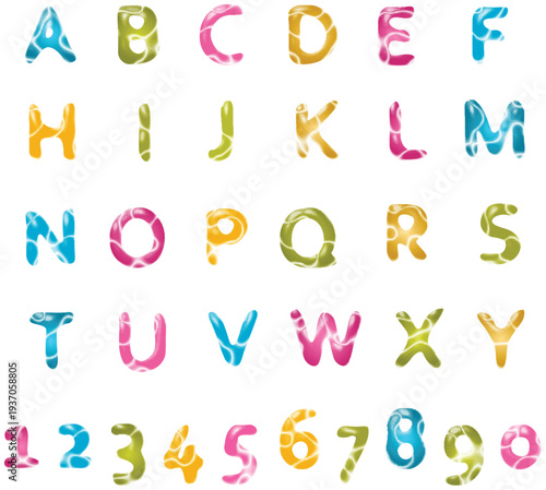 Creative monster typography for nursery posters and children books vector