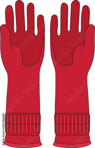 빨간색 고무장갑