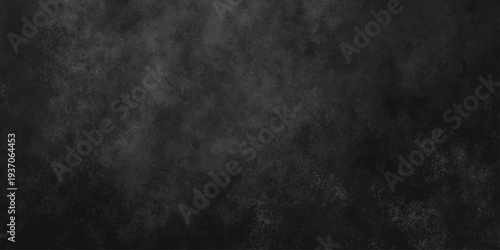 Abstract black gray wall textured background. Empty gray rusty stone or metal surface texture. Dark smoke texture. Black and white grunge wall. Light fog backgrounds. Cloud sky night. Slate surface.