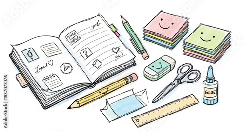 School Supplies and Stationery Items for Students.