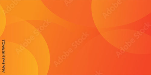 Minimal geometric background. Orange elements with fluid gradient. Dynamic shapes composition. Eps10 vector