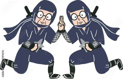 分身の術で分身をつくる忍者2