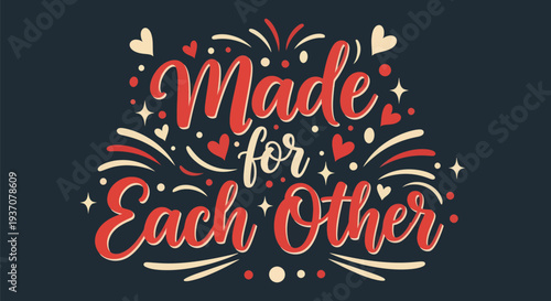 Heart shaped illustration for romance and love