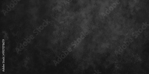 Abstract black gray wall textured background. Empty gray rusty stone or metal surface texture. Dark smoke texture. Black and white grunge wall. Light fog backgrounds. Cloud sky night. Slate surface.