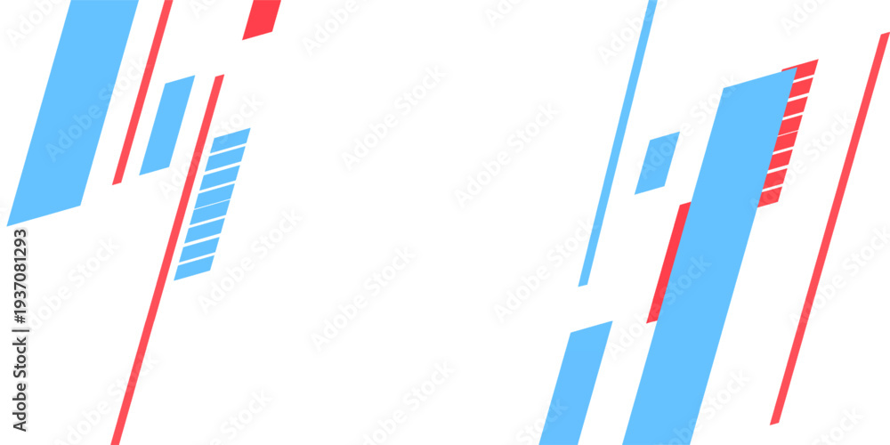 Obraz premium Abstract red and blue diagonal lines border modern background elegant ilustrations desain gradient