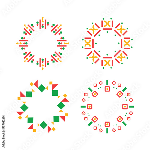 Black History Month Ethnic Frame Element Motif