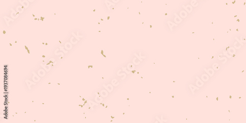 Pale pink background with scattered abstract golden brown shapes