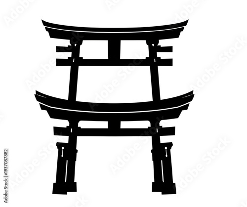 torii, gate, silhouette, japan, shrine, shinto, temple, entrance, sacred, symbol, asian, culture, tradition, religion, spiritual, monument, architecture, structure, landmark, heritage, historic, ancie