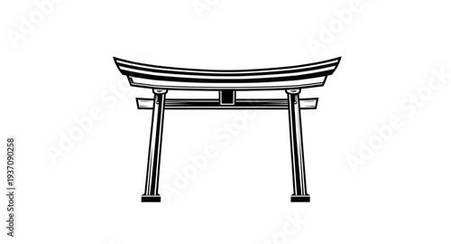 torii, gate, silhouette, japan, shrine, shinto, temple, entrance, sacred, symbol, asian, culture, tradition, religion, spiritual, monument, architecture, structure, landmark, heritage, historic, ancie