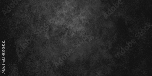 Abstract black gray wall textured background. Empty gray rusty stone or metal surface texture. Dark smoke texture. Black and white grunge wall. Light fog backgrounds. Cloud sky night. Slate surface.