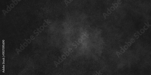 Abstract black gray wall textured background. Empty gray rusty stone or metal surface texture. Dark smoke texture. Black and white grunge wall. Light fog backgrounds. Cloud sky night. Slate surface.