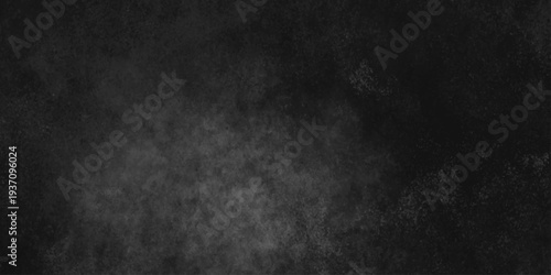 Abstract black gray wall textured background. Empty gray rusty stone or metal surface texture. Dark smoke texture. Black and white grunge wall. Light fog backgrounds. Cloud sky night. Slate surface.