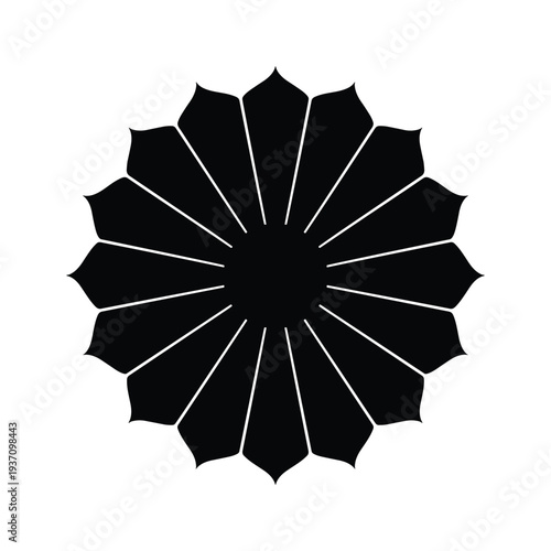 Radial Flower Abstract Symbol Commercial