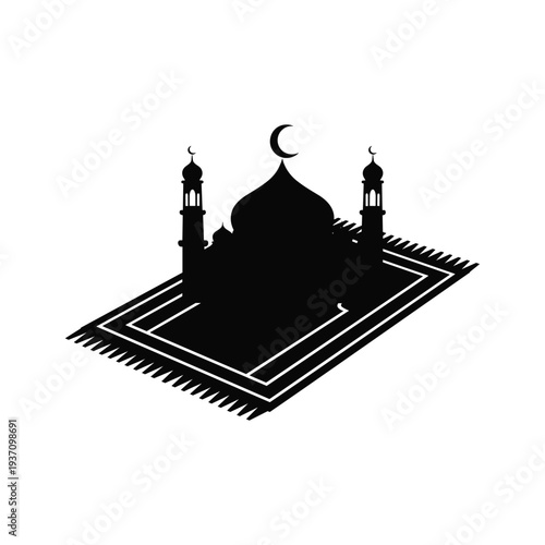 Mosque Prayer Mat Islamic Icon Commercial Design