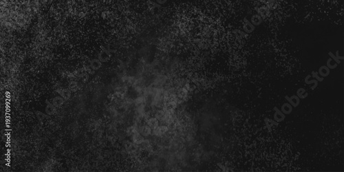 Abstract black gray wall textured background. Empty gray rusty stone or metal surface texture. Dark smoke texture. Black and white grunge wall. Light fog backgrounds. Cloud sky night. Slate surface.
