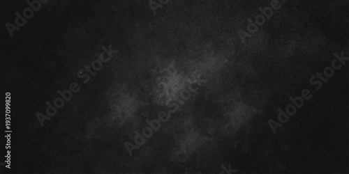 Abstract black gray wall textured background. Empty gray rusty stone or metal surface texture. Dark smoke texture. Black and white grunge wall. Light fog backgrounds. Cloud sky night. Slate surface.