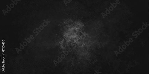 Abstract black gray wall textured background. Empty gray rusty stone or metal surface texture. Dark smoke texture. Black and white grunge wall. Light fog backgrounds. Cloud sky night. Slate surface.