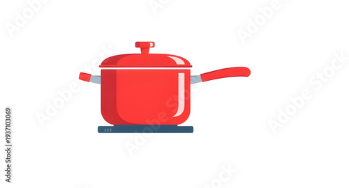 pot, red, lid, cookware, kitchen, utensil, cooking, container, saucepan, stockpot, casserole, metal, enamel, cookwareware, kitchenware, home, household, food, boiling, stew, soup, meal, chef, culinary