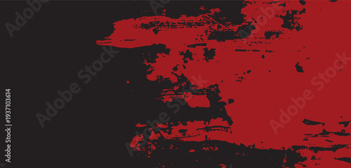 Red Grunge Paint Texture Abstract Background With Rough Pattern