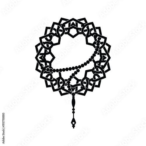 Islamic Rosary Geometric Ornament Licensing
