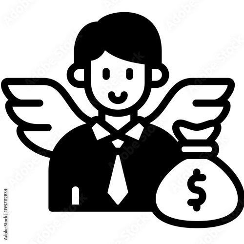 Angel Investor glyph icon