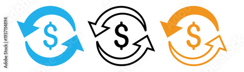 Financial cycle icons