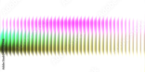 Colorful ribbed fractal glass shimmers with energy of summer warmth and joy. Vibrant fractal glass pattern with radiant blend into smooth lively spectrum gradient of warm shades. Vector illustration
