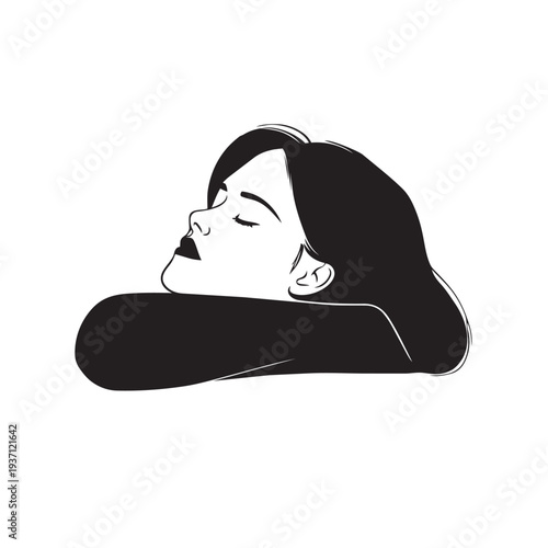 vector illustration of a woman