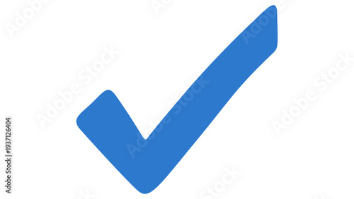 Blue check mark symbol