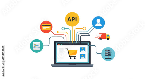 Seamless E-commerce API Integration: Connecting Payments, Databases, Users & Logistics on a Digital Platform