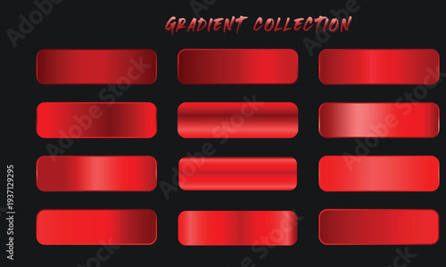 Red Gradients Swatches Set