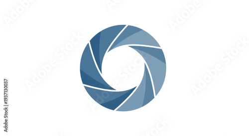 Camera Shutter Aperture Icon Graphic Design.