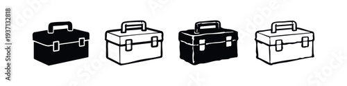 Toolbox Icon Set in Various Styles