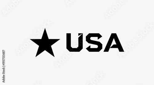 USA logo with star symbol and text.