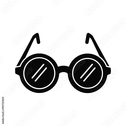 Round Glasses Icon Visual Design Business
