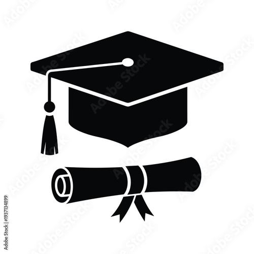 Graduation Cap Diploma Achievement Symbol