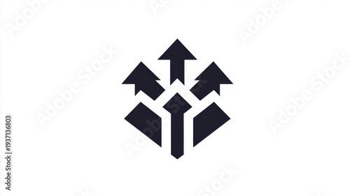 Wallpaper Mural Multiple arrows pointing upwards in dynamic motion. Torontodigital.ca