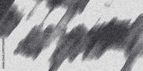 Abstract grayscale textured background with diagonal brush strokes and grainy overlay creating a dynamic and artistic visual effect