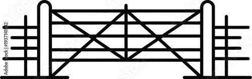 Vector gate icon