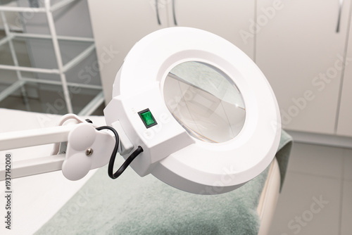 Magnifying Lamp in Professional Medical Clinic Setting