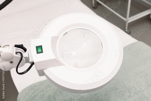 Magnifying Lamp in Professional Medical Clinic Setting